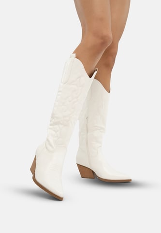 Stivale da cowboy di Salinyang in bianco
