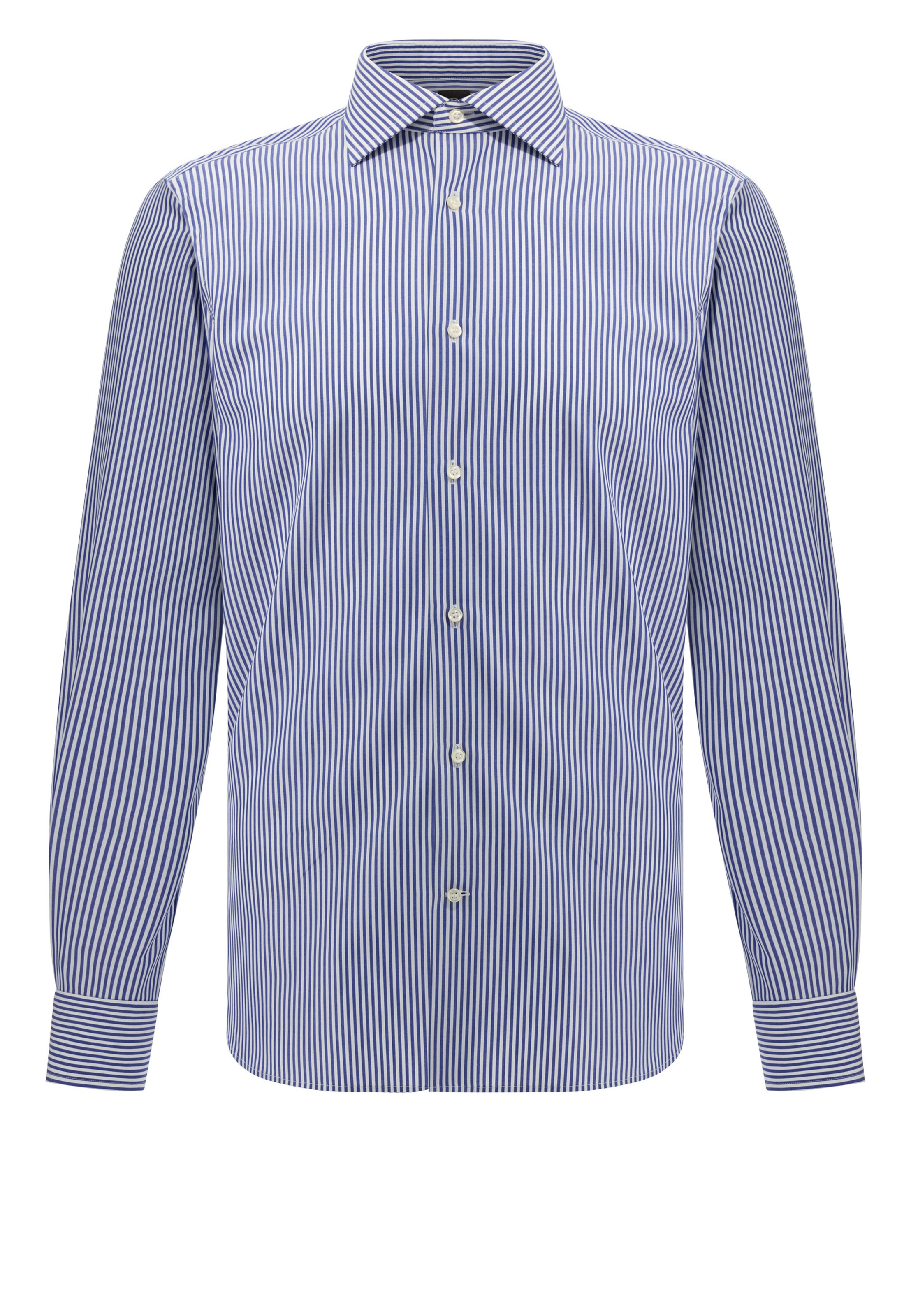 Boggi Milano Regular Fit Hemd in Blau: Vorderseite