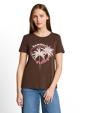 TOM TAILOR DENIM Shirt in Brown: front