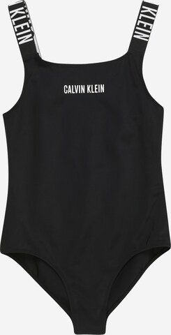 Calvin Klein Swimwear Regular Badeanzug 'Intense Power' in Schwarz: predná strana