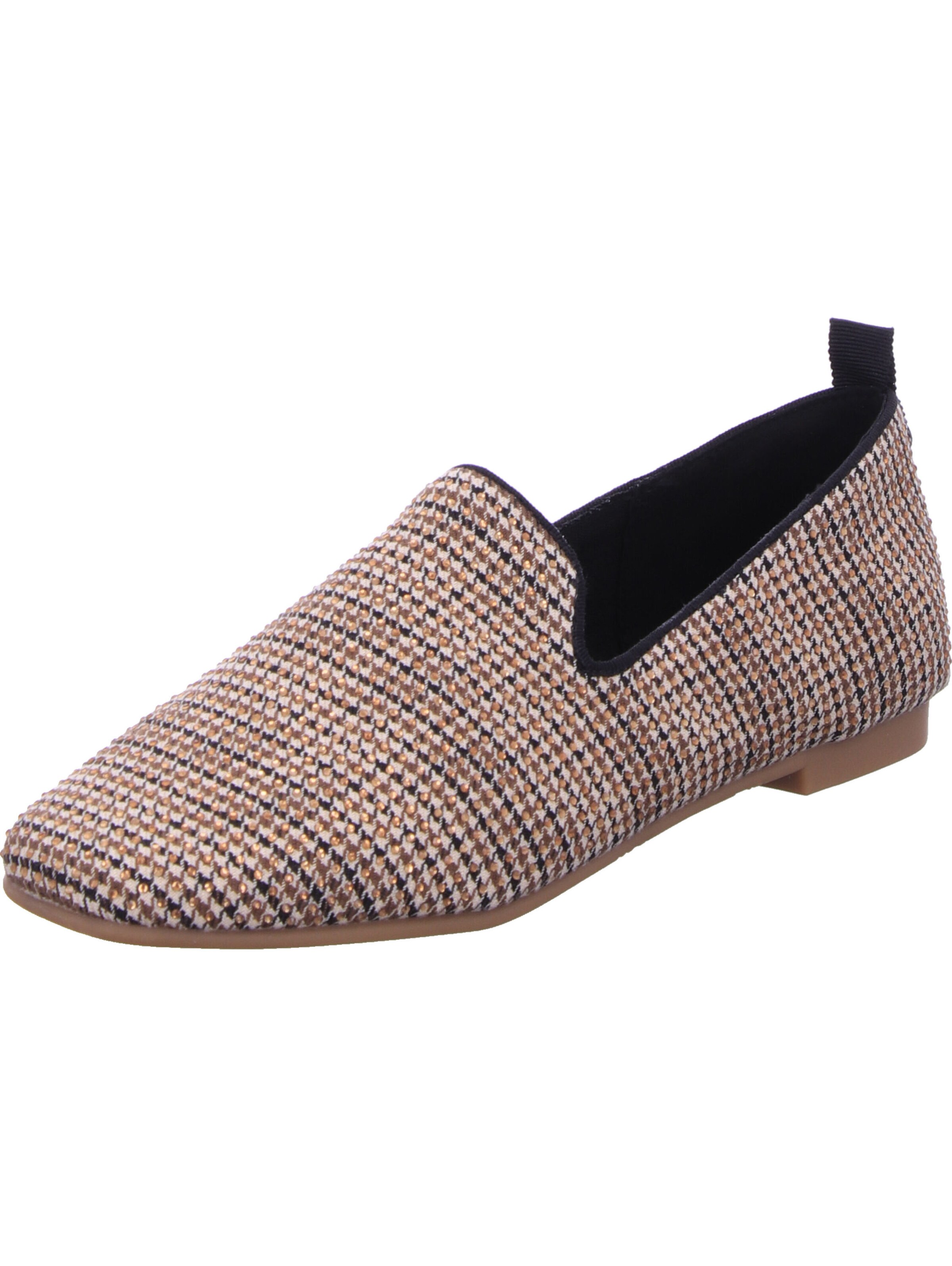 LA STRADA Classic Flats in Beige: front