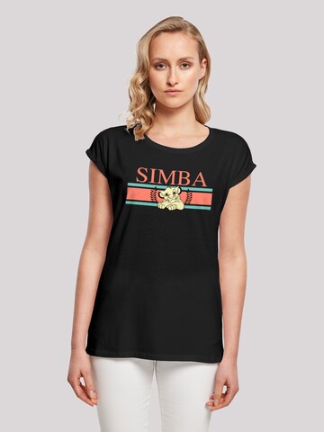 F4NT4STIC T-Shirt 'Disney König der Löwen Simba' in Schwarz: Vorderseite