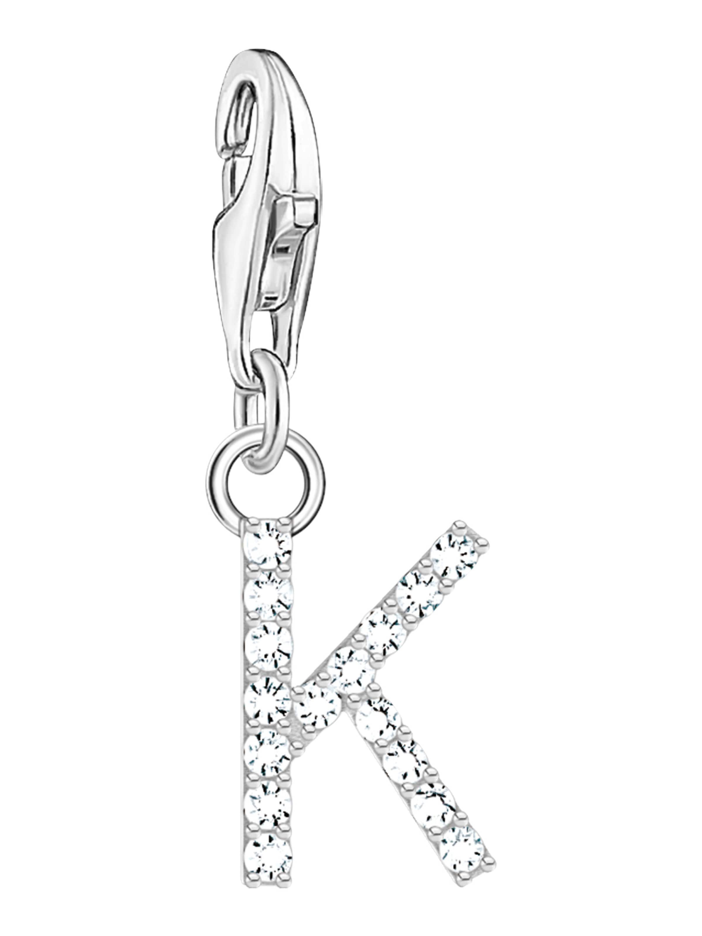 Thomas Sabo Anhänger 'K' in Silber: Vorderseite