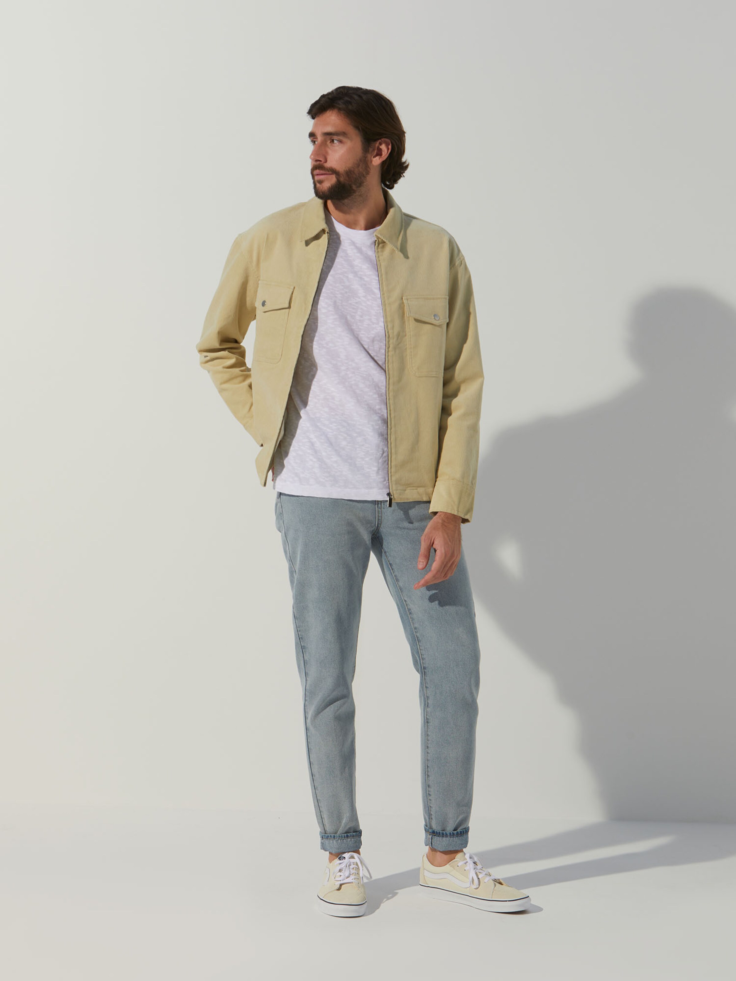 Männer Jacken x Alvaro Soler Jacke 'Matteo' in Sand - RV41668 Männer Jacken x Alvaro Soler Jacke 'Matteo' in Sand - RV41668