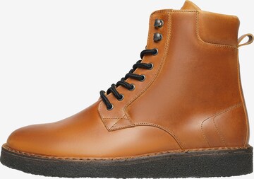Henry Stevens Lace-Up Boots 'Barney PDB' in Brown