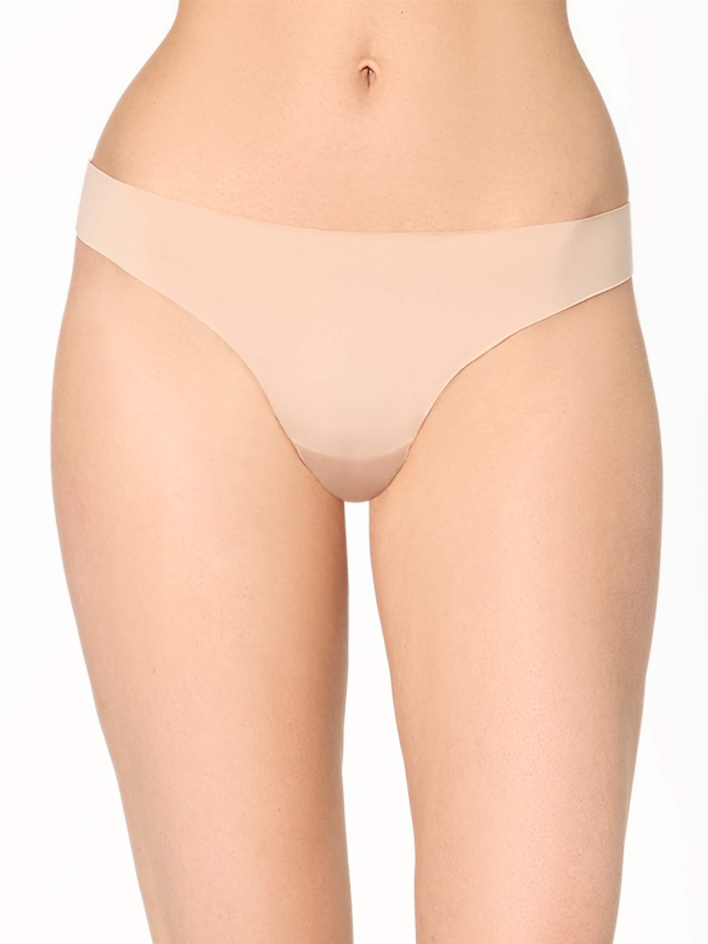 String ' Invisible Seamless ' Nur Die en beige : devant