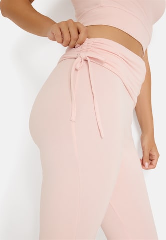 Flared Leggings di LSCN by LASCANA in rosa