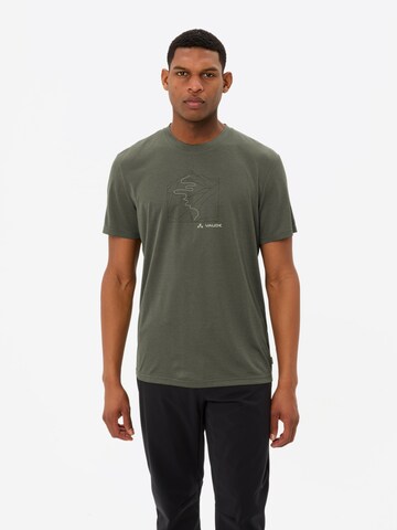 VAUDE Ossola Print T-Shirt in Grün: Vorderseite