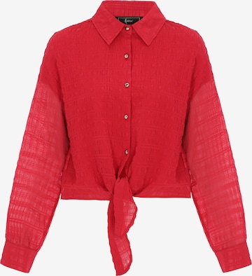 Chemisier 'Festive' faina en rouge : devant