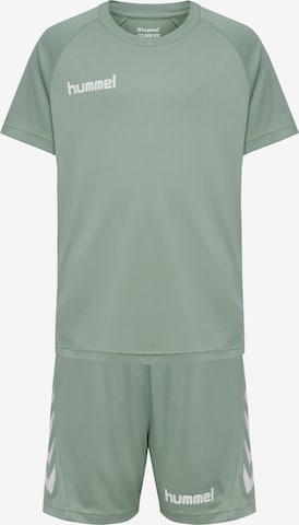 Hummel Tracksuit in Green: front