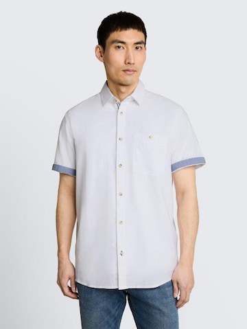 TOM TAILOR Regular fit Button Up Shirt in White: front