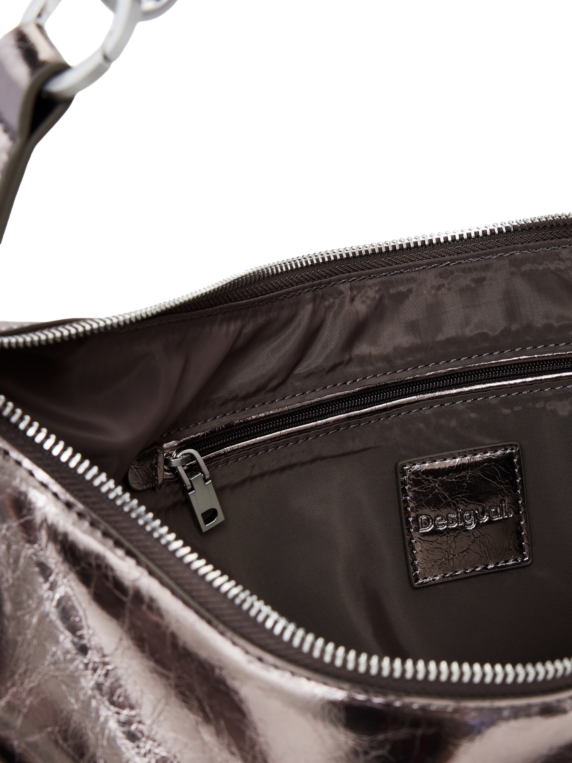 Desigual Handbag 'Half Logo Zonte' in Silver