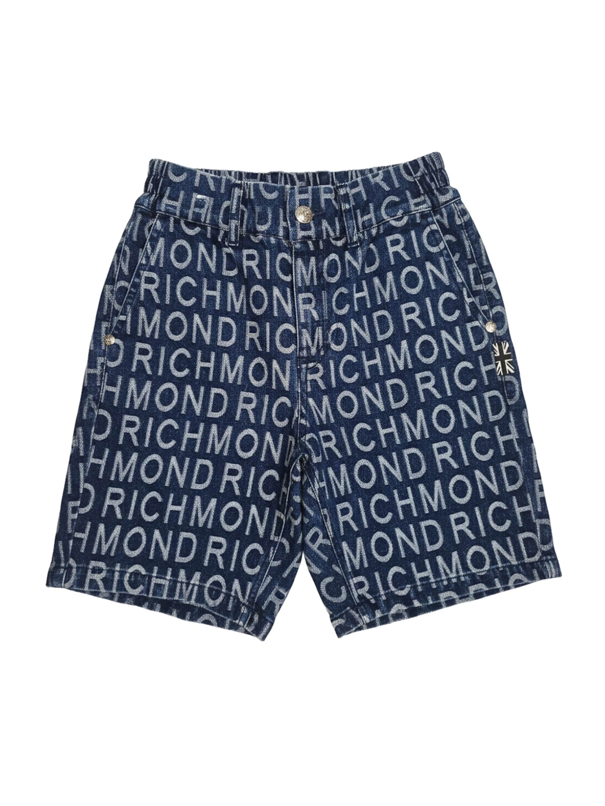 John Richmond Regular Broek 'Bermuda blu denim per bambino' in Blauw: voorkant