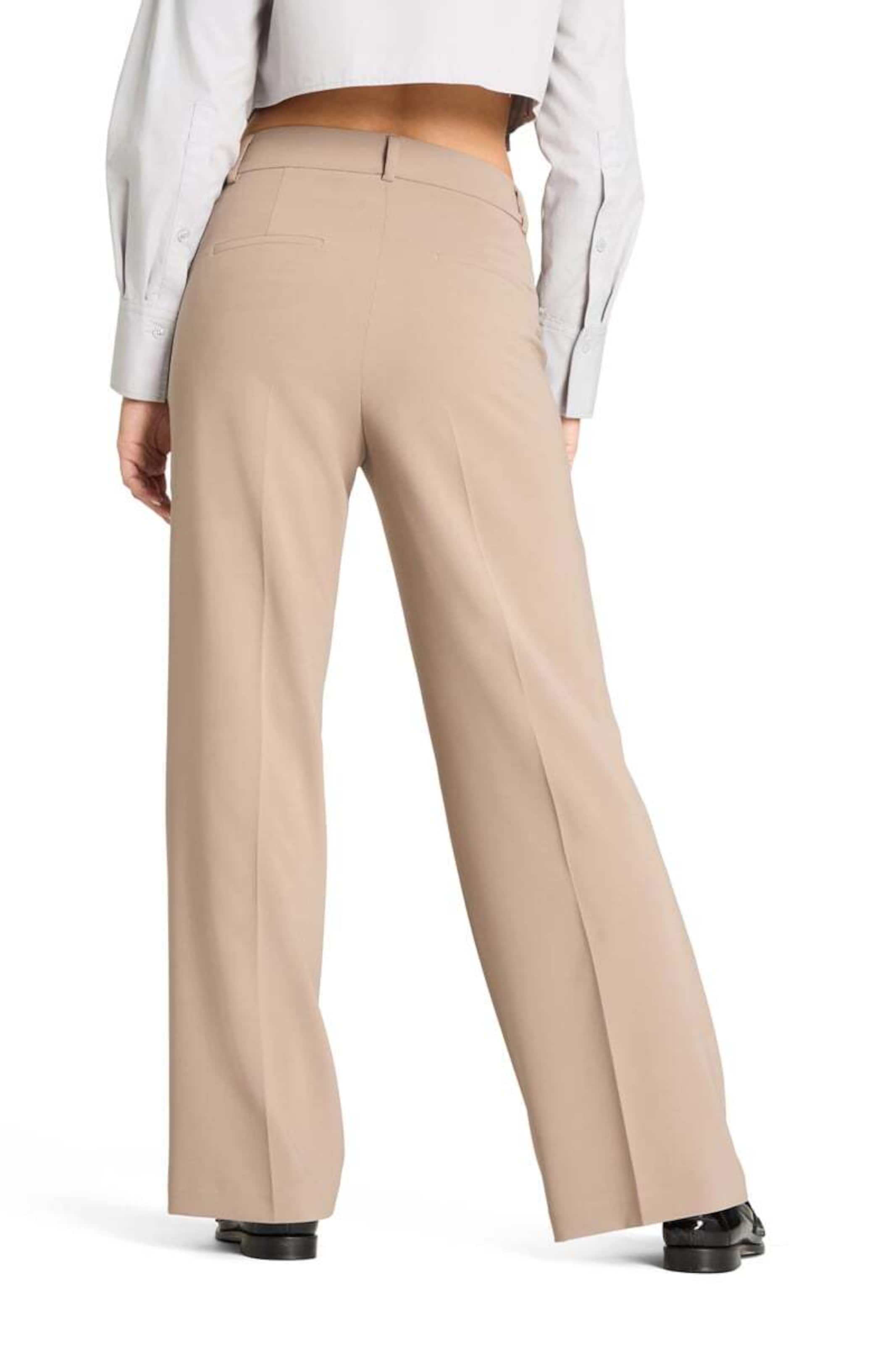 Cambio Wide leg Pantalon 'Amelie' in Beige