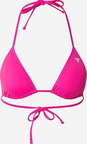 GUESS Trojúhelníková Horní díl plavek 'VIOLET' – pink: přední strana