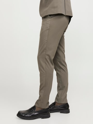 JACK & JONES Slimfit Bukse med press 'Franco' i brun