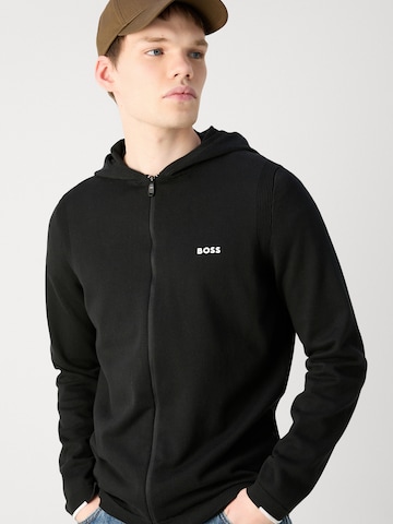 BOSS Green Sweatvest 'Ever-X' in Zwart