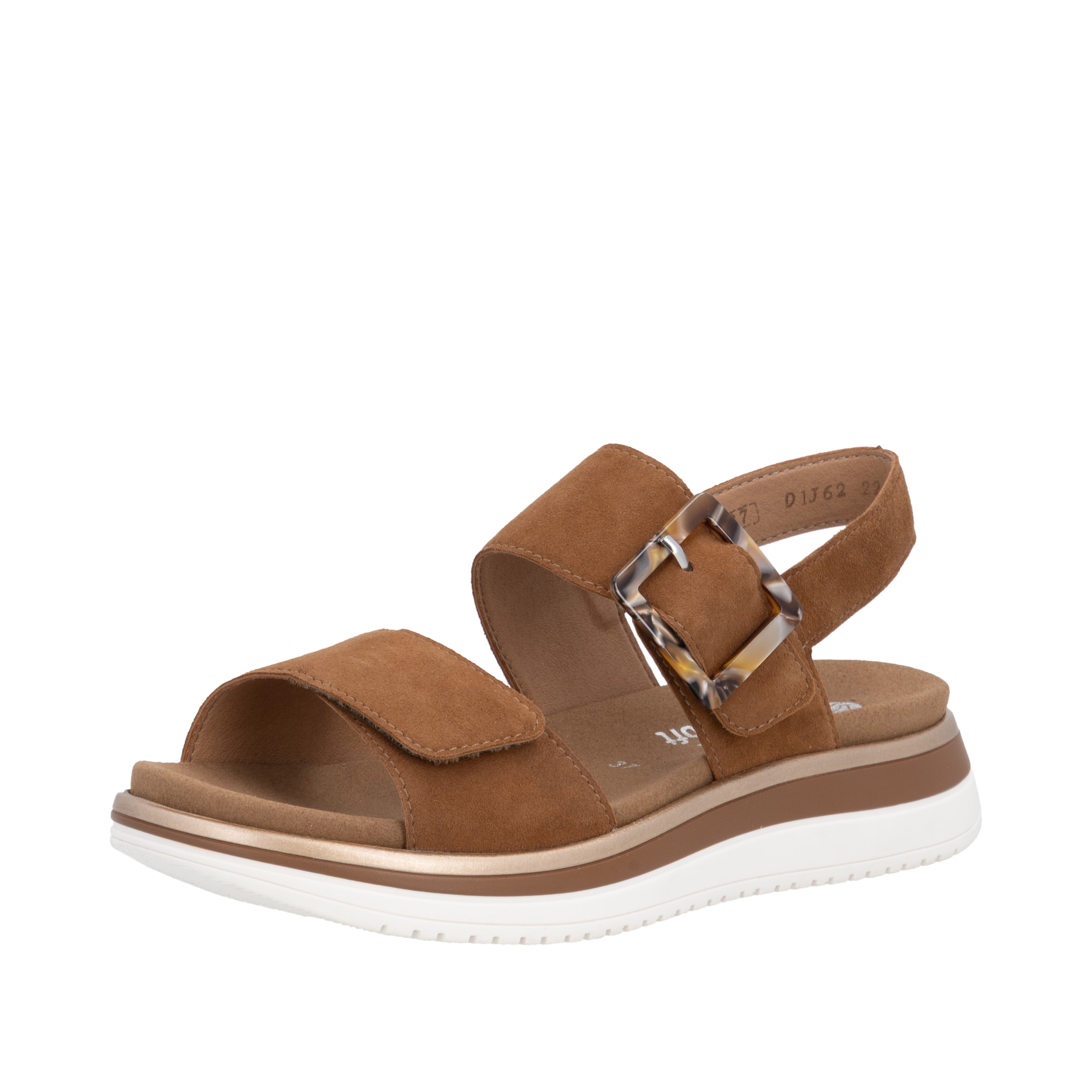 REMONTE Strap Sandals in Brown: front