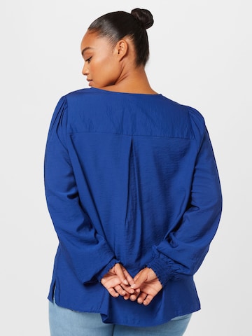 Fransa Curve Blouse 'NITA' in Blue