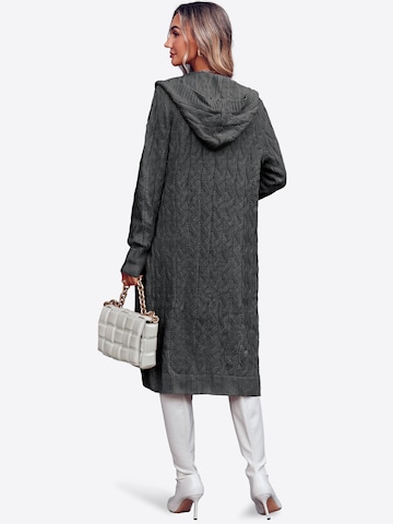 Imily Bela Lang cardigan i grå: tilbage