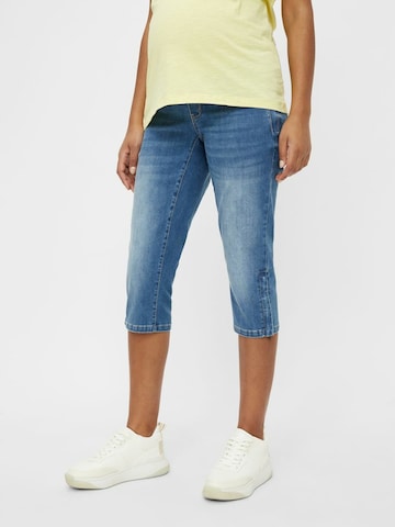 MAMALICIOUS Slimfit Jeans 'Pixie' in Blauw: voorkant