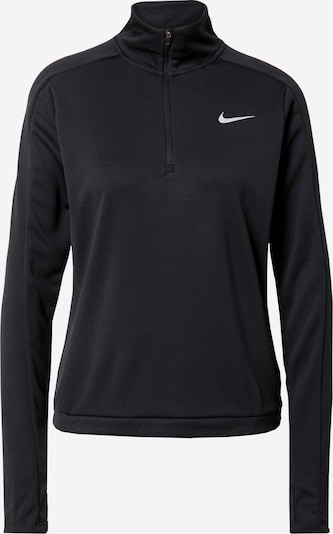 NIKE Functioneel shirt 'Pacer' in de kleur Zwart / Wit, Productweergave