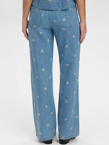 Wide Leg Jean ' IBIZA ' NÜMPH en bleu