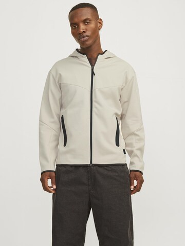 JACK & JONES Jopa na zadrgo 'JCOFusion' | bež barva: sprednja stran