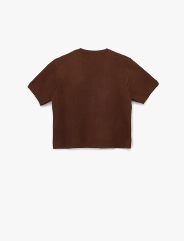 Koton Knit Cardigan in Brown