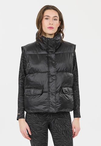 Athlecia Sportbodywarmer 'Prinsloo' in Zwart: voorkant
