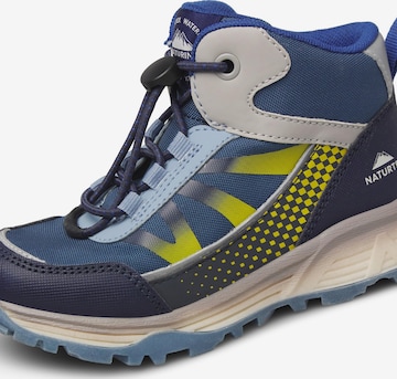 NATURINO Sneakers 'DRYFORCE HIGH WP.' in Blauw: voorkant