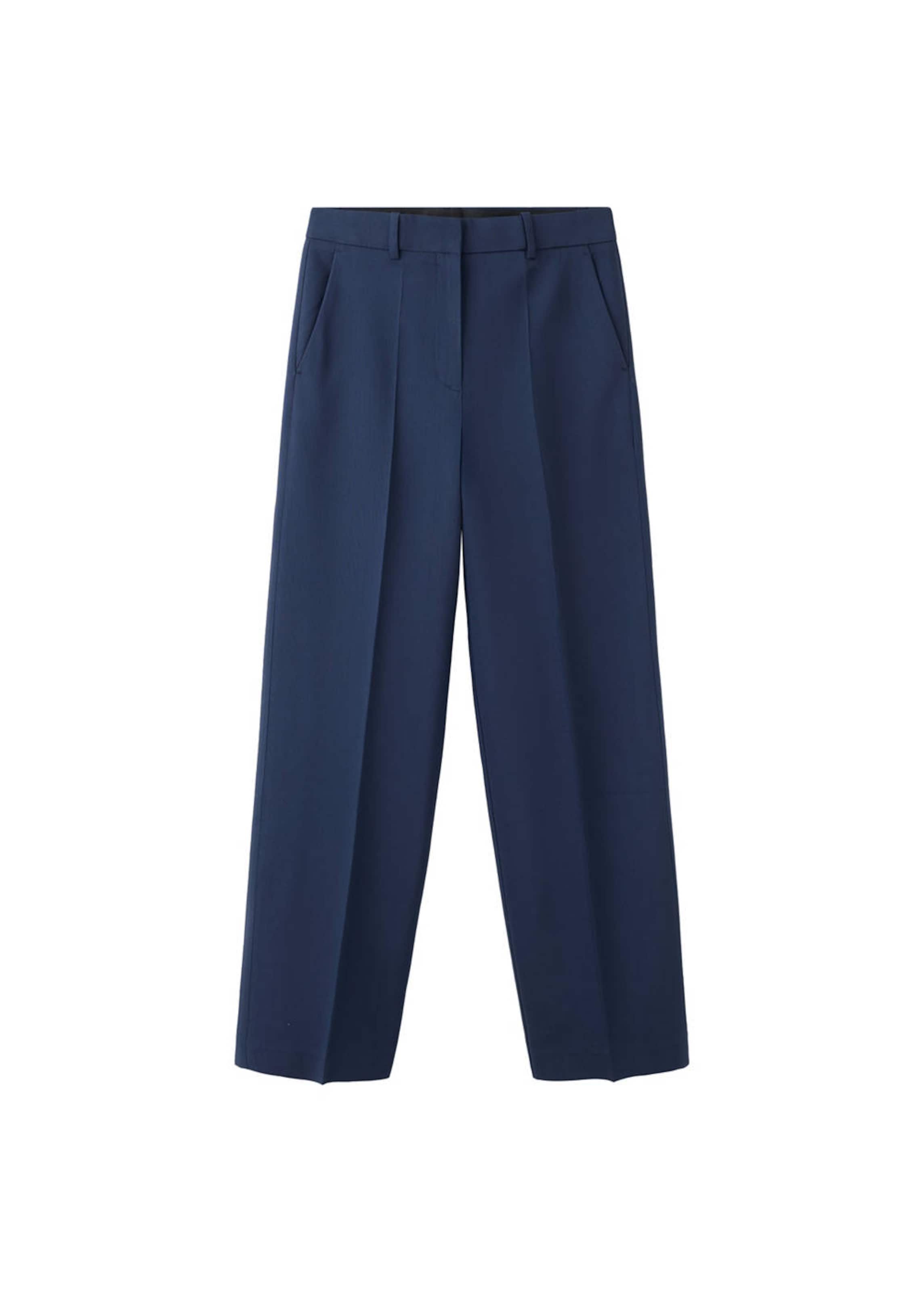 MANGO Regular Pants 'Centauri' in Blue: front