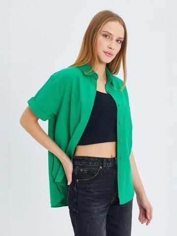 MixRay Bluse in Grün