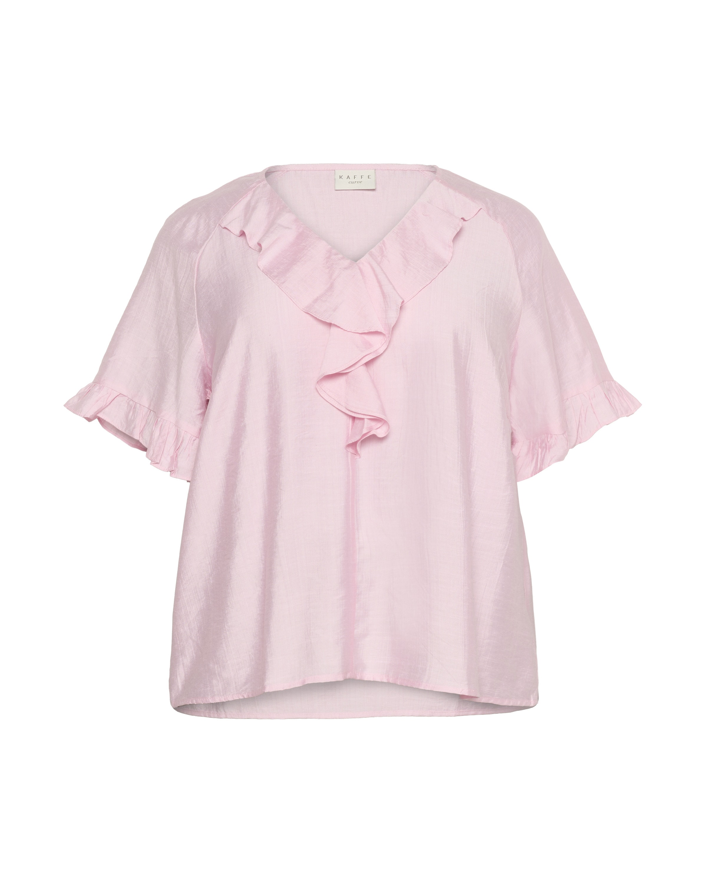 KAFFE CURVE Bluse in Pink: Vorderseite