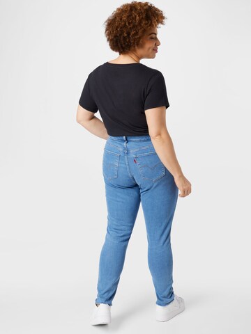 Levi's® Plus Skinny Jeansy '721 PL Hi Rise Skinny' w kolorze niebieski