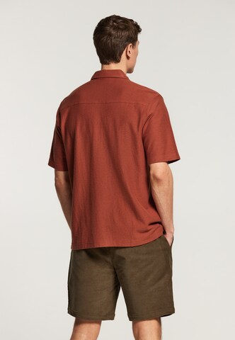 Shiwi Regular Fit Skjorte 'ALEC' i brun