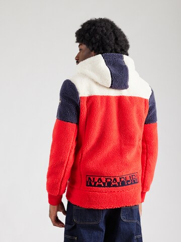 Veste en polaire 'TARALGA 4' NAPAPIJRI en rouge : devant