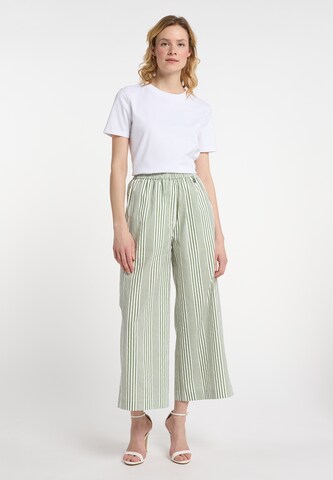 Wide leg Pantaloni 'Maritim' de la DreiMaster Maritim pe verde