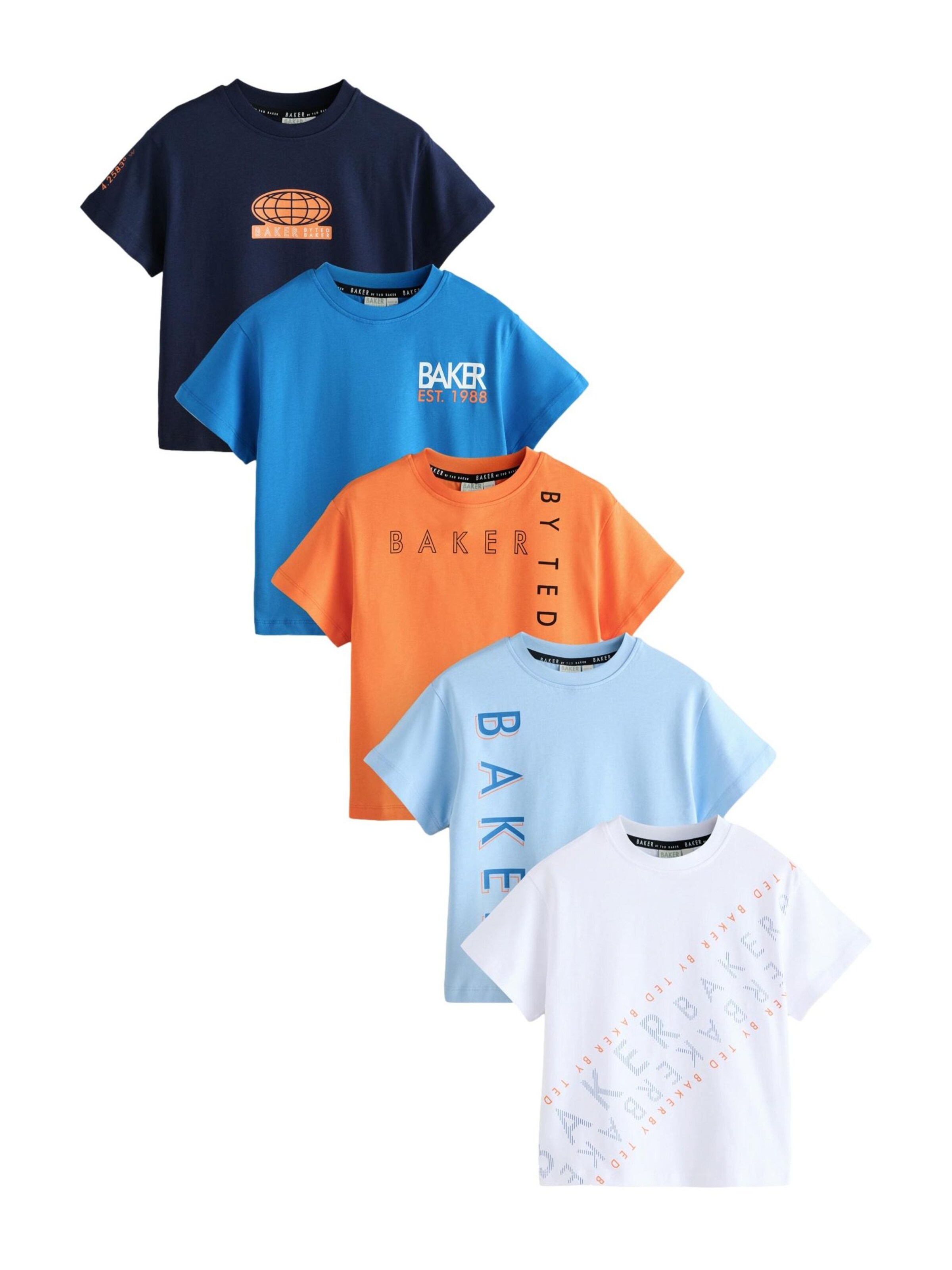 T-Shirt Baker by Ted Baker en bleu : devant