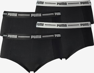 PUMA - Calzoncillo deportivo en negro: frente