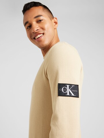 T-Shirt Calvin Klein Jeans en beige