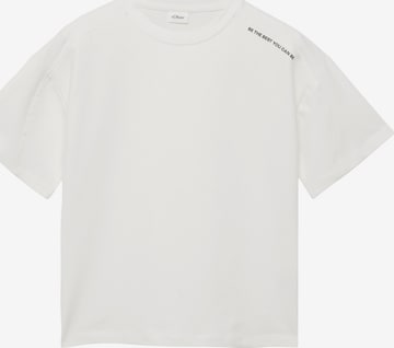 s.Oliver T-Shirt in Beige: Vorderseite