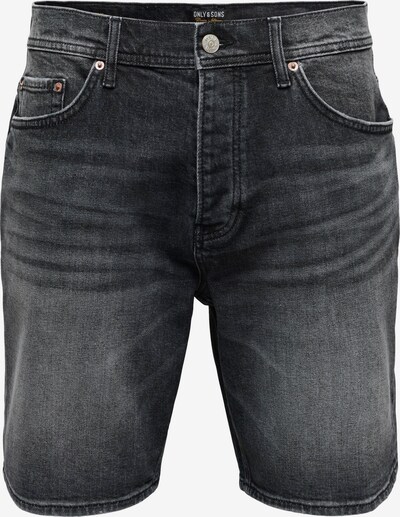 Only & Sons Farkut 'ONSEdge' värissä musta denim, Tuotenäkymä