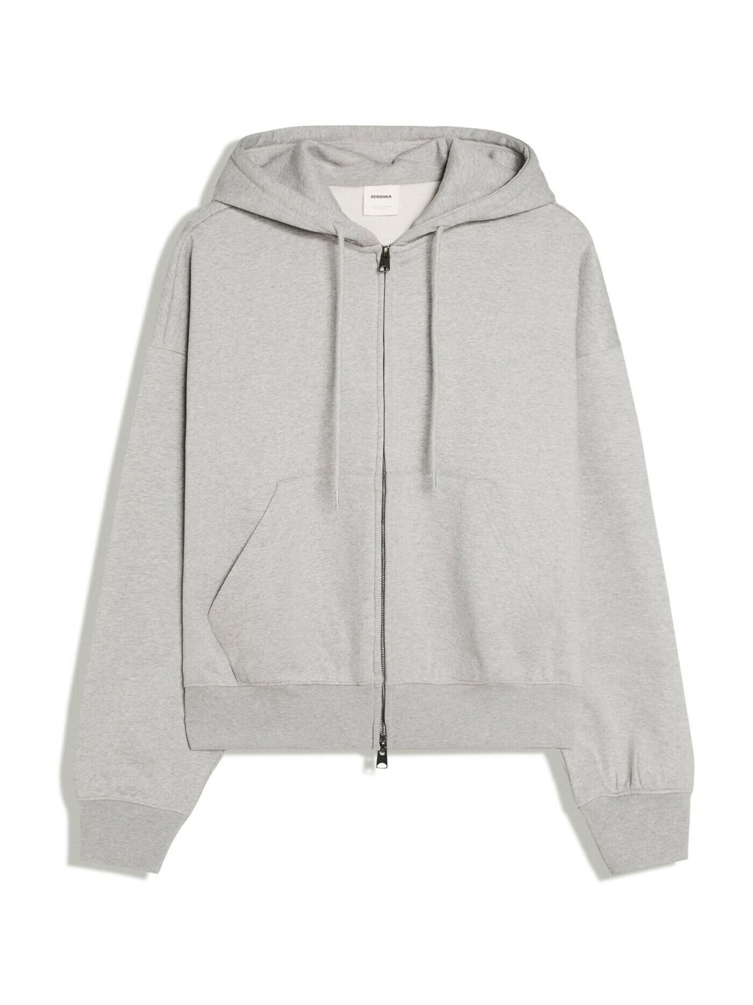 Giacca di felpa di Bershka in grigio: frontale