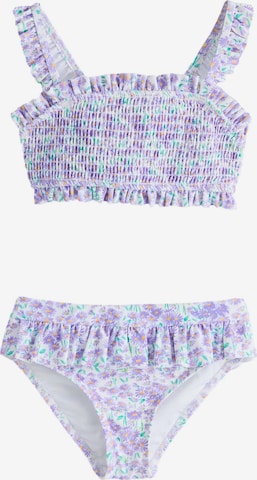 purpurinė LAURA ASHLEY Bandeau Bikinis: priekis