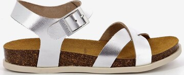 Kickers Strap Sandals in Silver