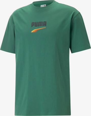 T-Shirt 'DOWNTOWN' PUMA en vert : devant