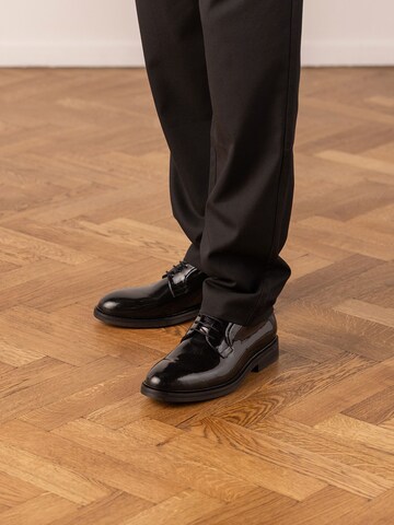 MANFIELD Lace-Up Shoes 'Derby' in Black: front