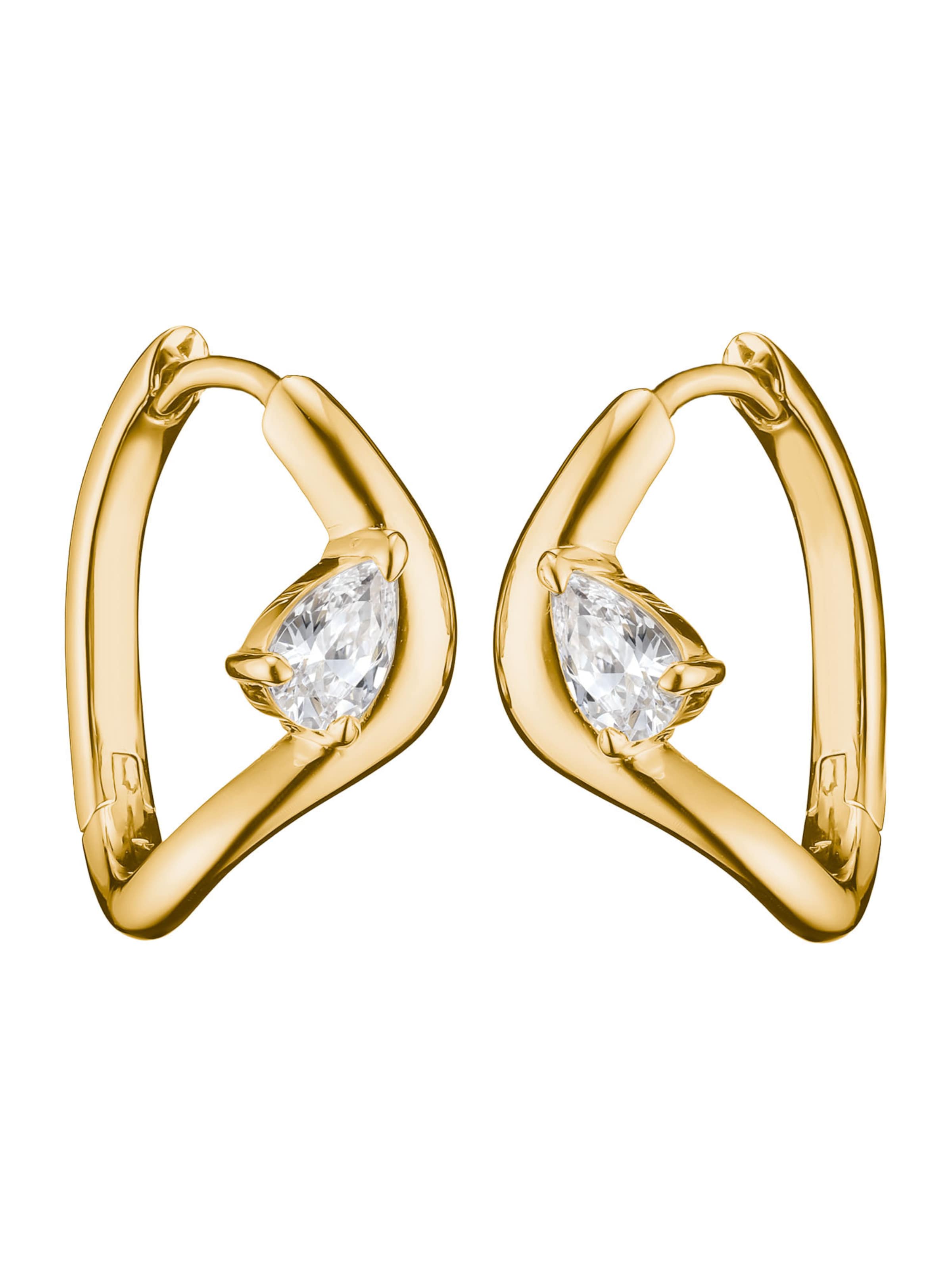 Thomas Sabo Earrings in One size in Gold / White, Item view