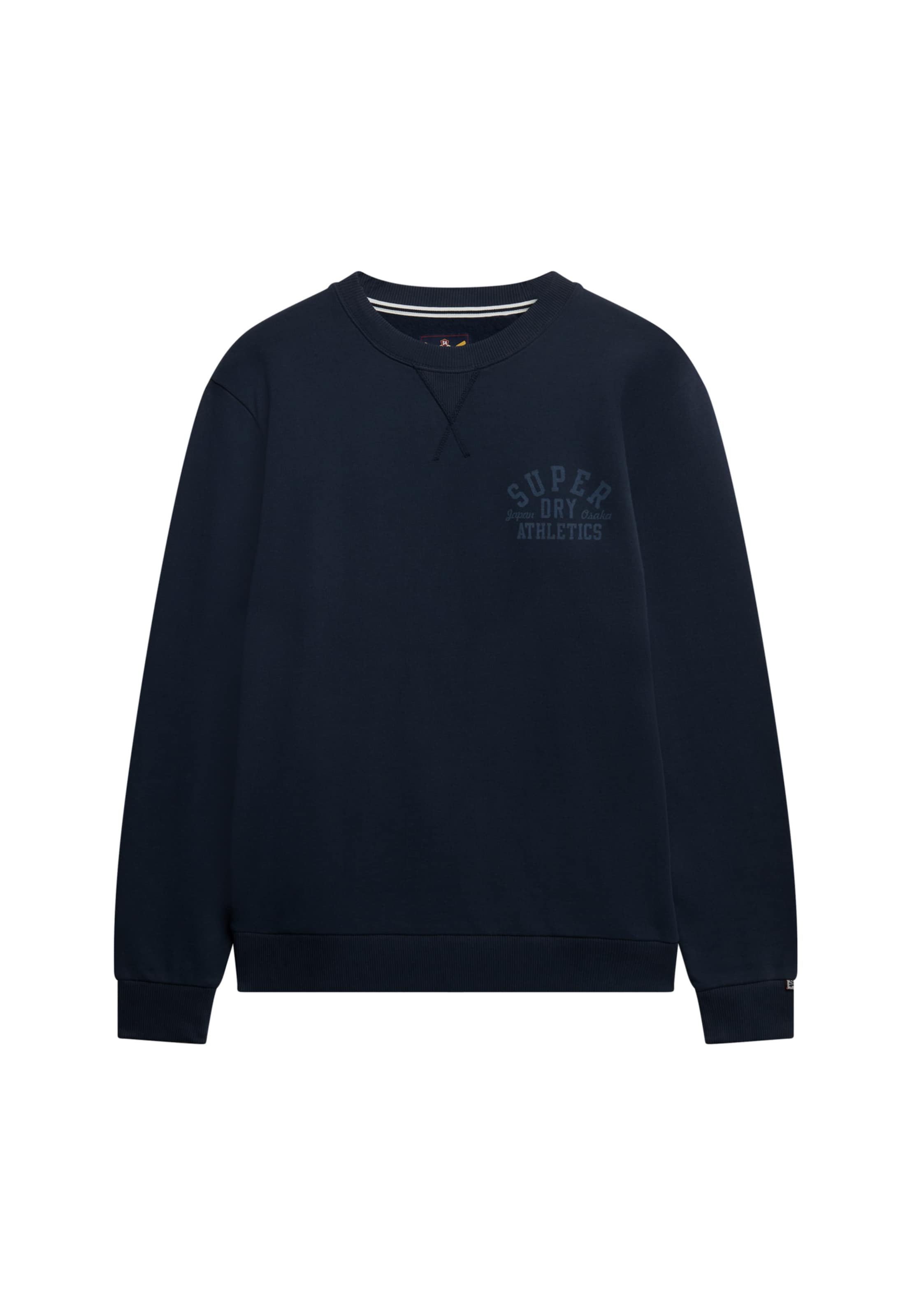 Superdry Sweatshirt 'Athletic Essentials' in Blauw: voorkant